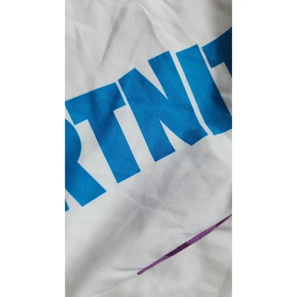 Fortnite Pillowcase Set 2 Blue Letters Purple Loot Llama Larry Gaming Bedding